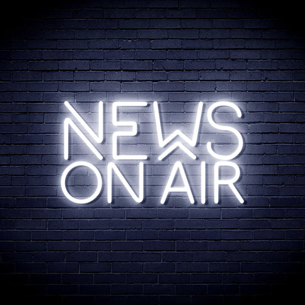 advpro-news-on-air-ultra-bright-led-neon-sign-fnu0385 - White