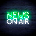 advpro-news-on-air-ultra-bright-led-neon-sign-fnu0385 - White & Green