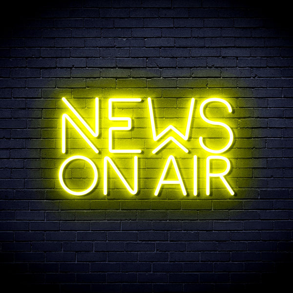 advpro-news-on-air-ultra-bright-led-neon-sign-fnu0385 - Yellow