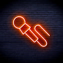 advpro-microphone-ultra-bright-led-neon-sign-fnu0386 - Orange