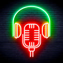 advpro-microphone-with-headphone-ultra-bright-led-neon-sign-fnu0387 - Multi-Color 3