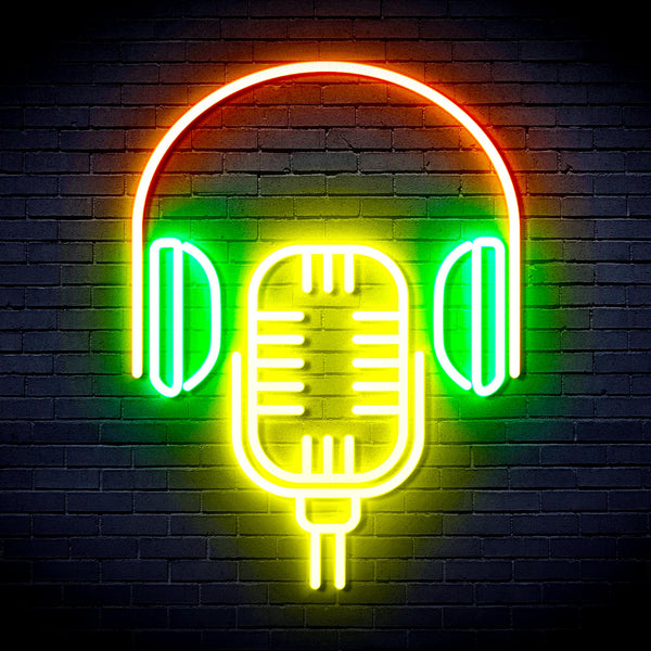 advpro-microphone-with-headphone-ultra-bright-led-neon-sign-fnu0387 - Multi-Color 8