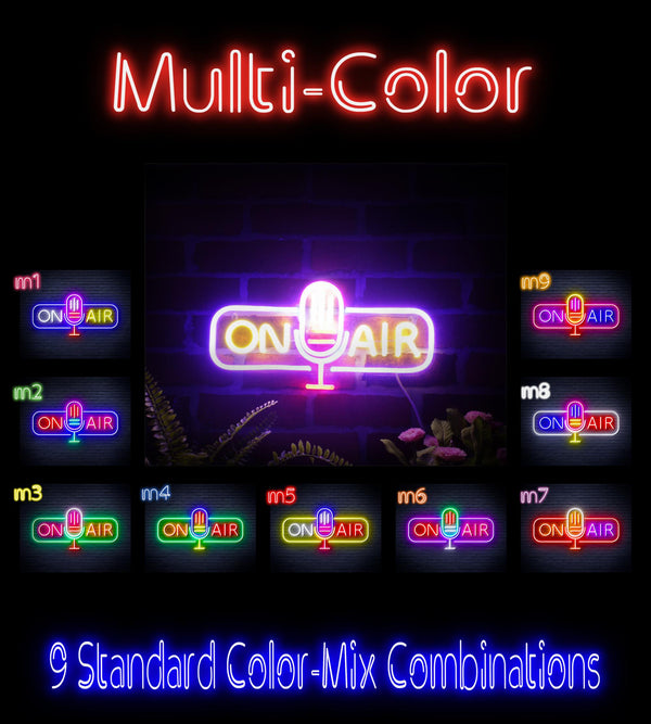 advpro-on-air-microphone-ultra-bright-led-neon-sign-fnu0388 - Multi-Color