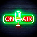 advpro-on-air-microphone-ultra-bright-led-neon-sign-fnu0388 - Green & Red