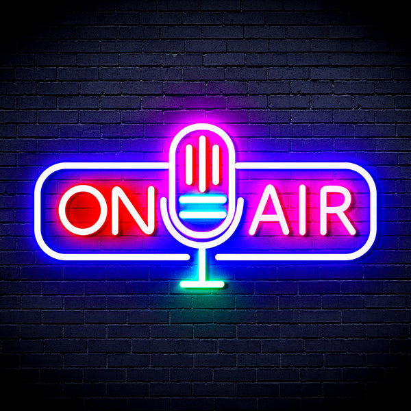 advpro-on-air-microphone-ultra-bright-led-neon-sign-fnu0388 - Multi-Color 2