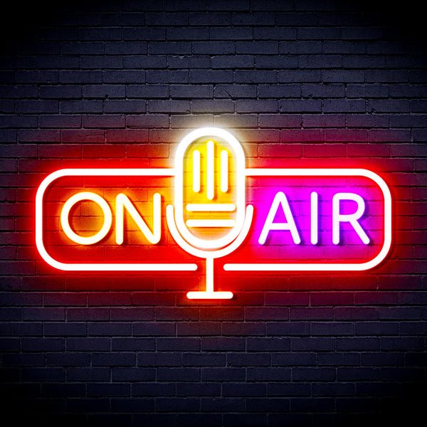 advpro-on-air-microphone-ultra-bright-led-neon-sign-fnu0388 - Multi-Color 7