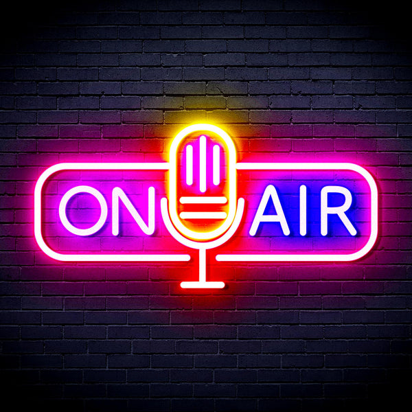 On Air Microphone Ultra-Bright LED Neon Sign fnu0388