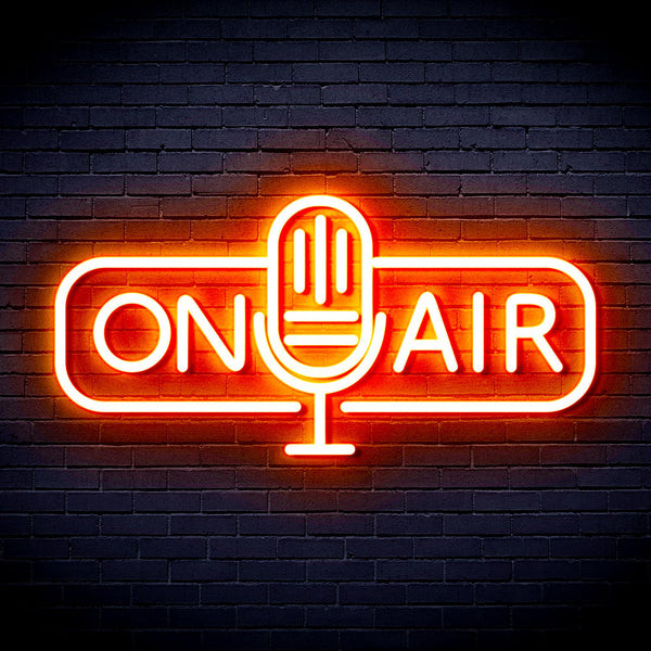 advpro-on-air-microphone-ultra-bright-led-neon-sign-fnu0388 - Orange