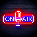 advpro-on-air-microphone-ultra-bright-led-neon-sign-fnu0388 - Red & Blue
