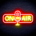 advpro-on-air-microphone-ultra-bright-led-neon-sign-fnu0388 - Red & Yellow