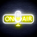 advpro-on-air-microphone-ultra-bright-led-neon-sign-fnu0388 - White & Yellow