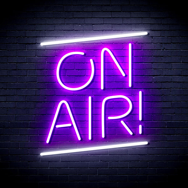advpro-on-air-ultra-bright-led-neon-sign-fnu0389 - White & Purple