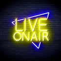 advpro-live-on-air-ultra-bright-led-neon-sign-fnu0390 - Blue & Yellow