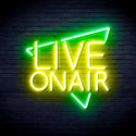advpro-live-on-air-ultra-bright-led-neon-sign-fnu0390 - Green & Yellow