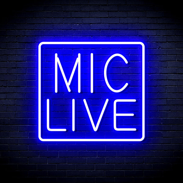 advpro-mic-live-ultra-bright-led-neon-sign-fnu0392 - Blue