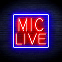 advpro-mic-live-ultra-bright-led-neon-sign-fnu0392 - Blue & Red