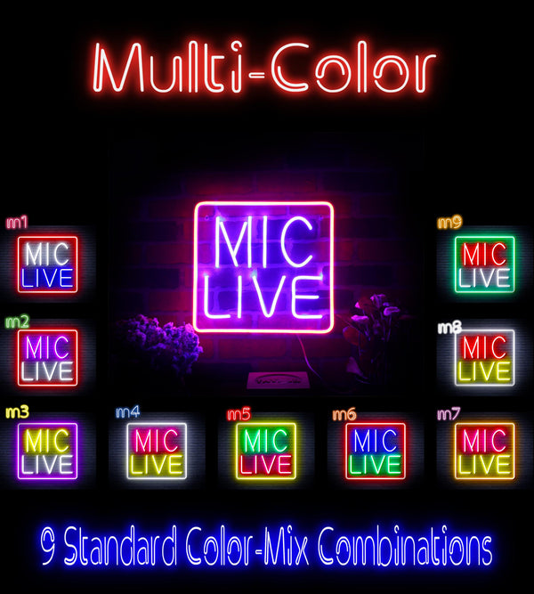 advpro-mic-live-ultra-bright-led-neon-sign-fnu0392 - Multi-Color