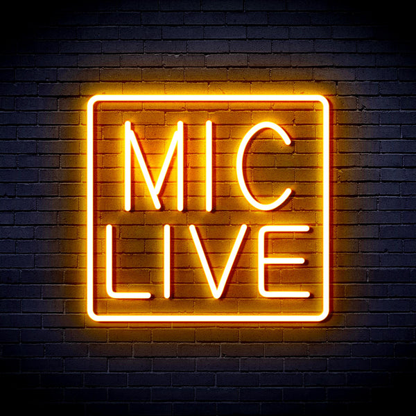 advpro-mic-live-ultra-bright-led-neon-sign-fnu0392 - Golden Yellow