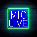 advpro-mic-live-ultra-bright-led-neon-sign-fnu0392 - Green & Blue