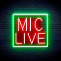 advpro-mic-live-ultra-bright-led-neon-sign-fnu0392 - Green & Red