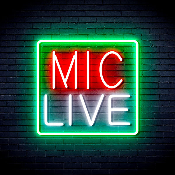 Mic Live Ultra-Bright LED Neon Sign fnu0392