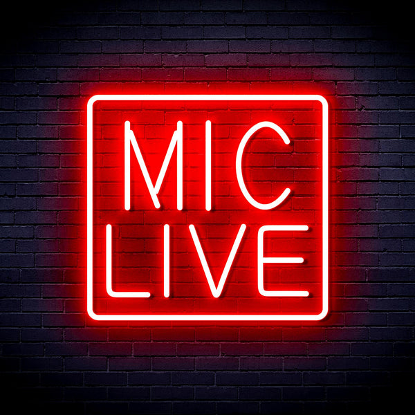 advpro-mic-live-ultra-bright-led-neon-sign-fnu0392 - Red