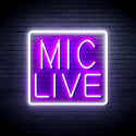 advpro-mic-live-ultra-bright-led-neon-sign-fnu0392 - White & Purple