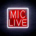 advpro-mic-live-ultra-bright-led-neon-sign-fnu0392 - White & Red
