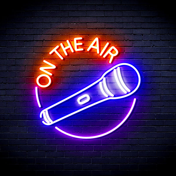 advpro-on-the-air-with-microphone-ultra-bright-led-neon-sign-fnu0393 - Multi-Color 7