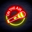 advpro-on-the-air-with-microphone-ultra-bright-led-neon-sign-fnu0393 - Red & Yellow