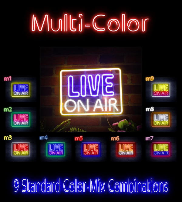 advpro-live-on-air-ultra-bright-led-neon-sign-fnu0394 - Multi-Color