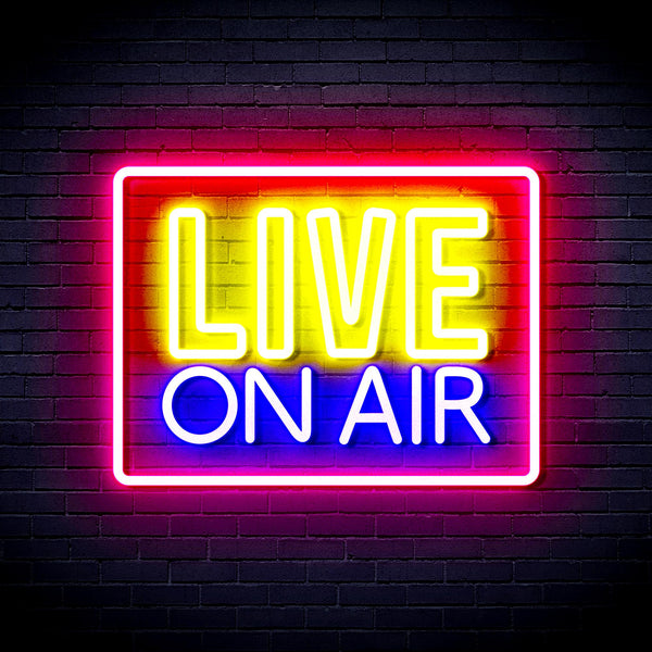 advpro-live-on-air-ultra-bright-led-neon-sign-fnu0394 - Multi-Color 7