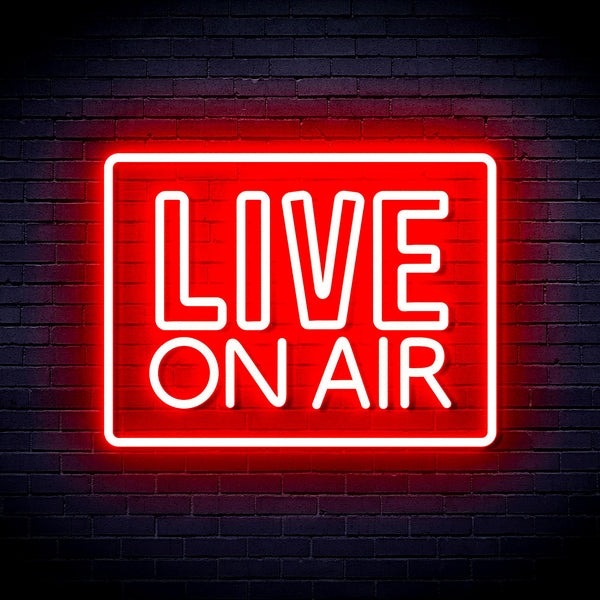 advpro-live-on-air-ultra-bright-led-neon-sign-fnu0394 - Red