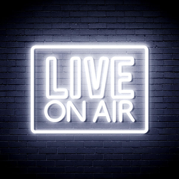 advpro-live-on-air-ultra-bright-led-neon-sign-fnu0394 - White