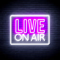 advpro-live-on-air-ultra-bright-led-neon-sign-fnu0394 - White & Purple