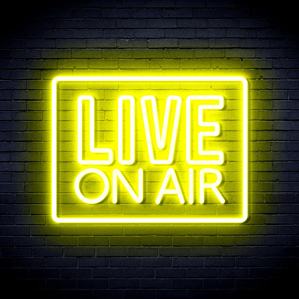 advpro-live-on-air-ultra-bright-led-neon-sign-fnu0394 - Yellow