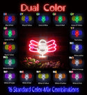 advpro-microphone-with-wings-ultra-bright-led-neon-sign-fnu0395 - Dual-Color