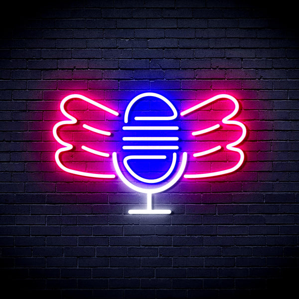 advpro-microphone-with-wings-ultra-bright-led-neon-sign-fnu0395 - Multi-Color 1