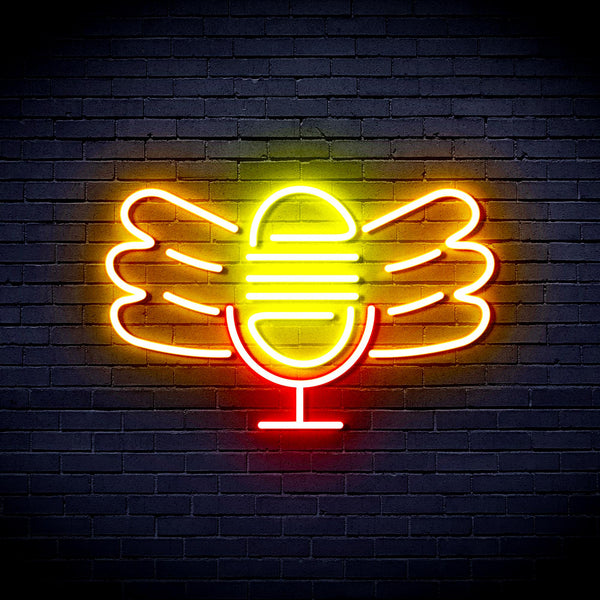 advpro-microphone-with-wings-ultra-bright-led-neon-sign-fnu0395 - Multi-Color 5