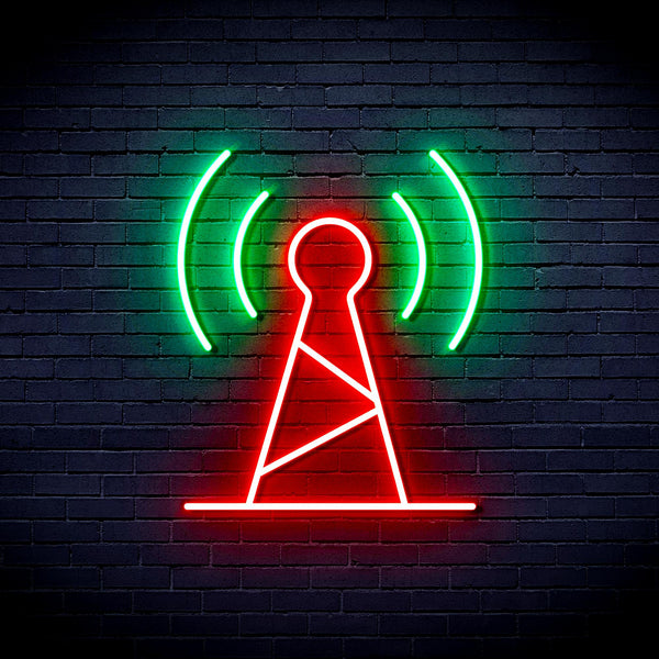 advpro-antenna-ultra-bright-led-neon-sign-fnu0396 - Green & Red