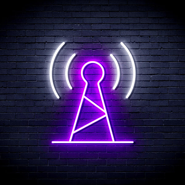 advpro-antenna-ultra-bright-led-neon-sign-fnu0396 - White & Purple