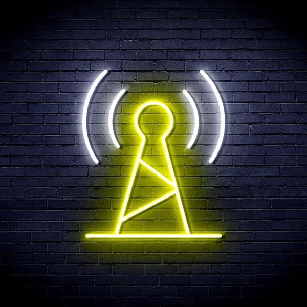 advpro-antenna-ultra-bright-led-neon-sign-fnu0396 - White & Yellow