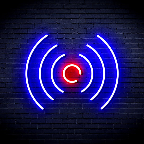 advpro-radio-wave-ultra-bright-led-neon-sign-fnu0397 - Blue & Red