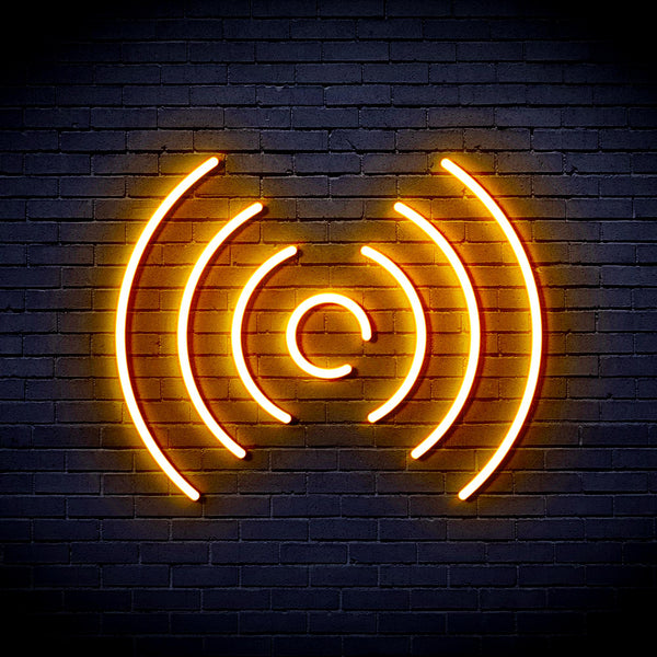 advpro-radio-wave-ultra-bright-led-neon-sign-fnu0397 - Golden Yellow