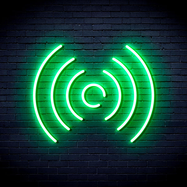 advpro-radio-wave-ultra-bright-led-neon-sign-fnu0397 - Green