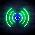 advpro-radio-wave-ultra-bright-led-neon-sign-fnu0397 - Green & Blue