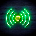 advpro-radio-wave-ultra-bright-led-neon-sign-fnu0397 - Green & Yellow