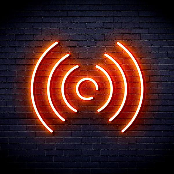 advpro-radio-wave-ultra-bright-led-neon-sign-fnu0397 - Orange