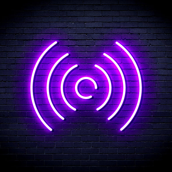 advpro-radio-wave-ultra-bright-led-neon-sign-fnu0397 - Purple