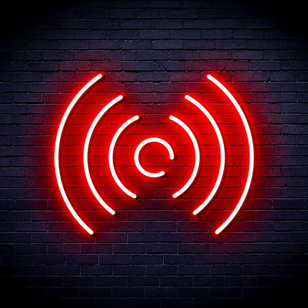 advpro-radio-wave-ultra-bright-led-neon-sign-fnu0397 - Red